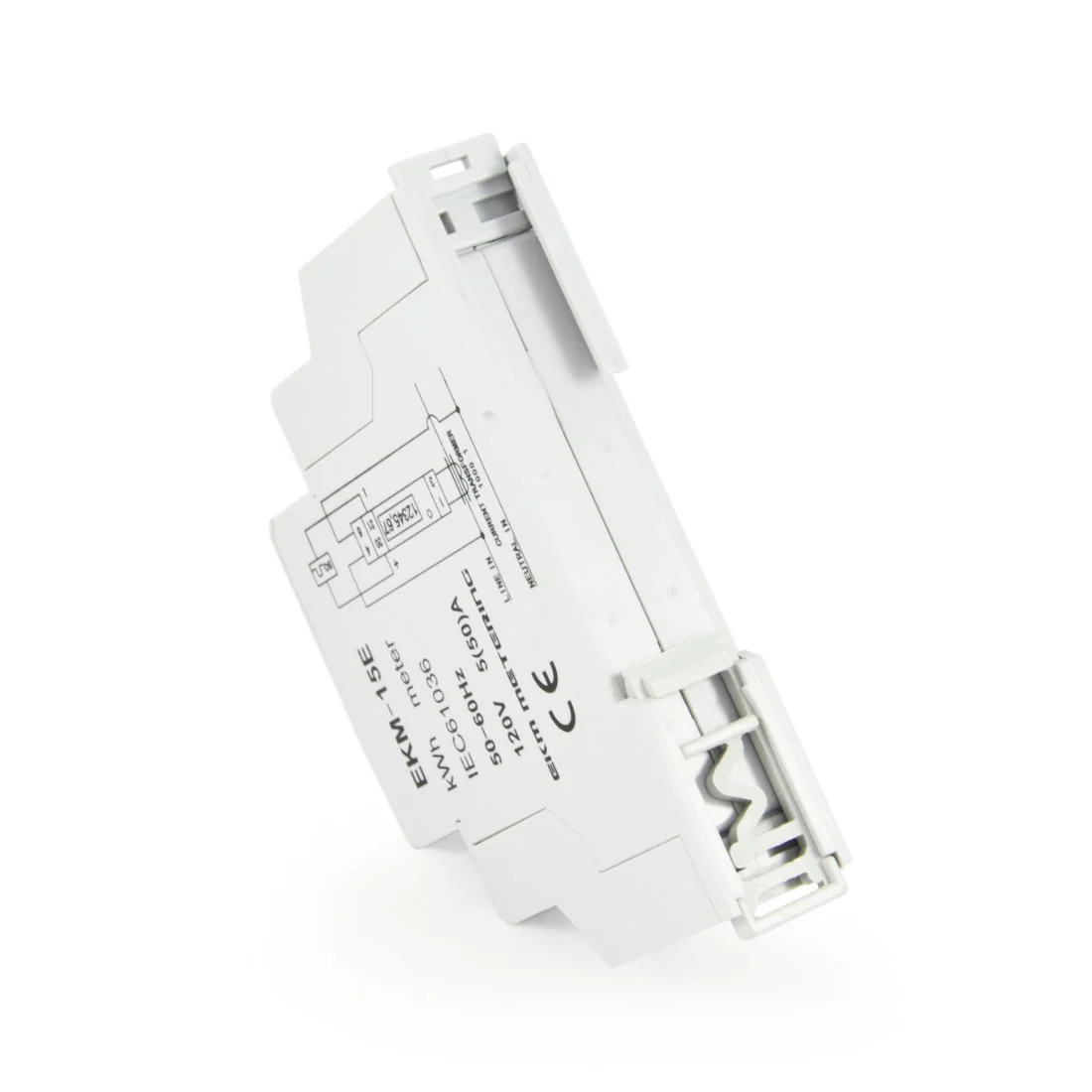 Basic 120 Volt Single Phase kWh Meter, 2-wire, External CT Meter, 14mm, 50 Amp, Pulse output, EKM-15E - Image 4