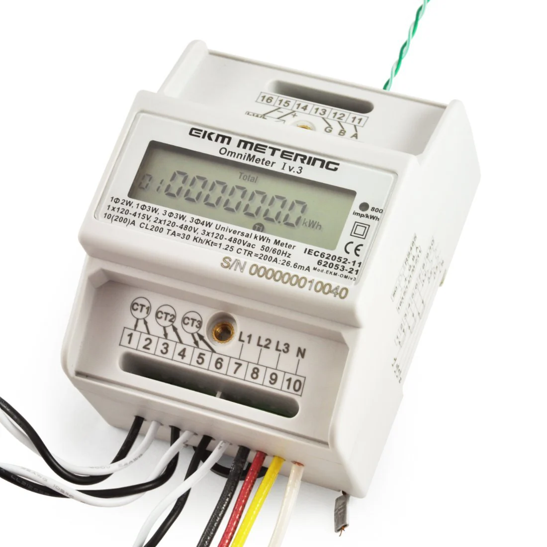 EKM-Omnimeter I v.3 – Universal Smart Meter, Single Phase or 3-Phase, 120 to 480V, 50/60Hz, up to 5000 Amps - Image 4
