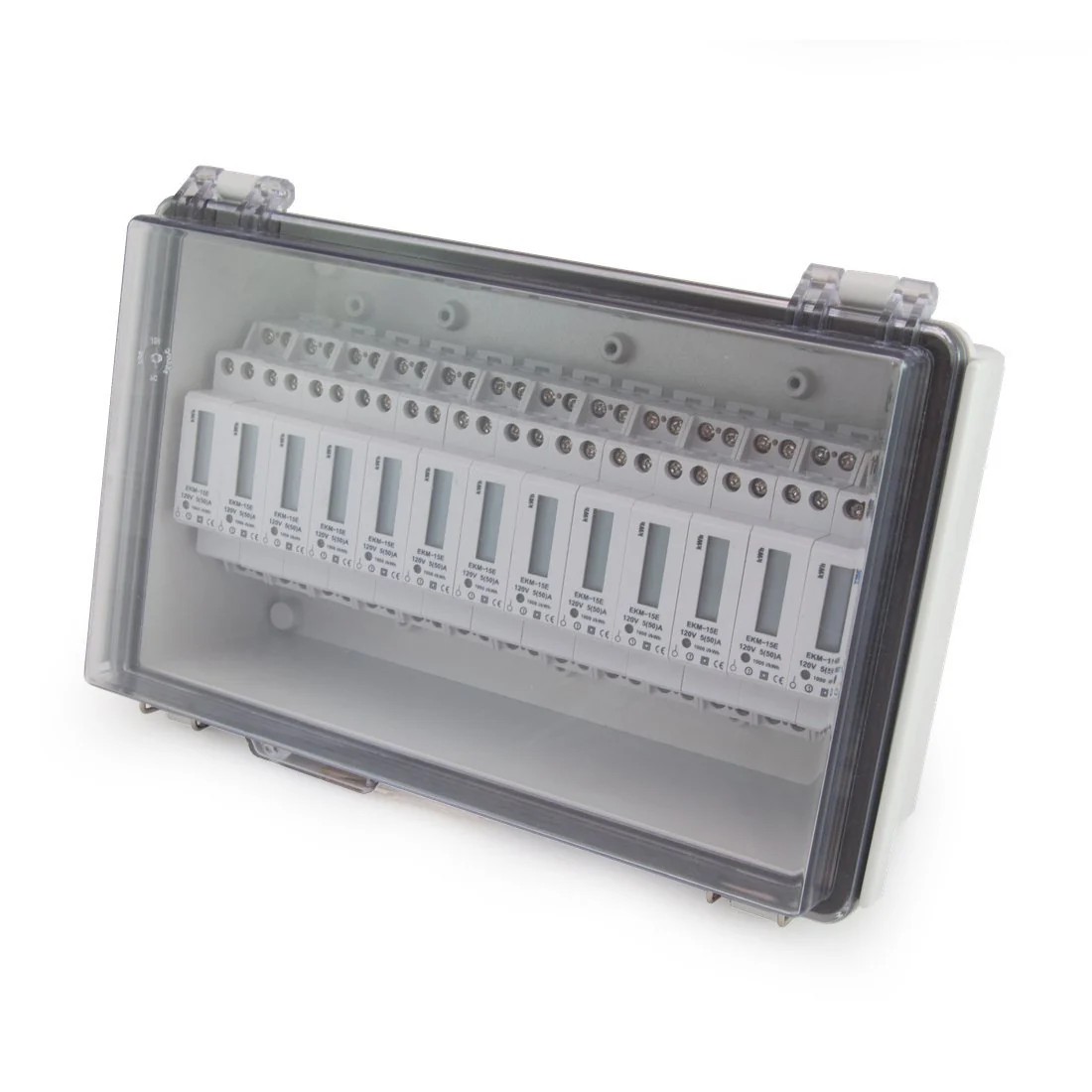 Large Watertight Enclosure with Hinged and Latching Lid - UL Listed - 6.7” x 10.63” x 4.33" - Image 3