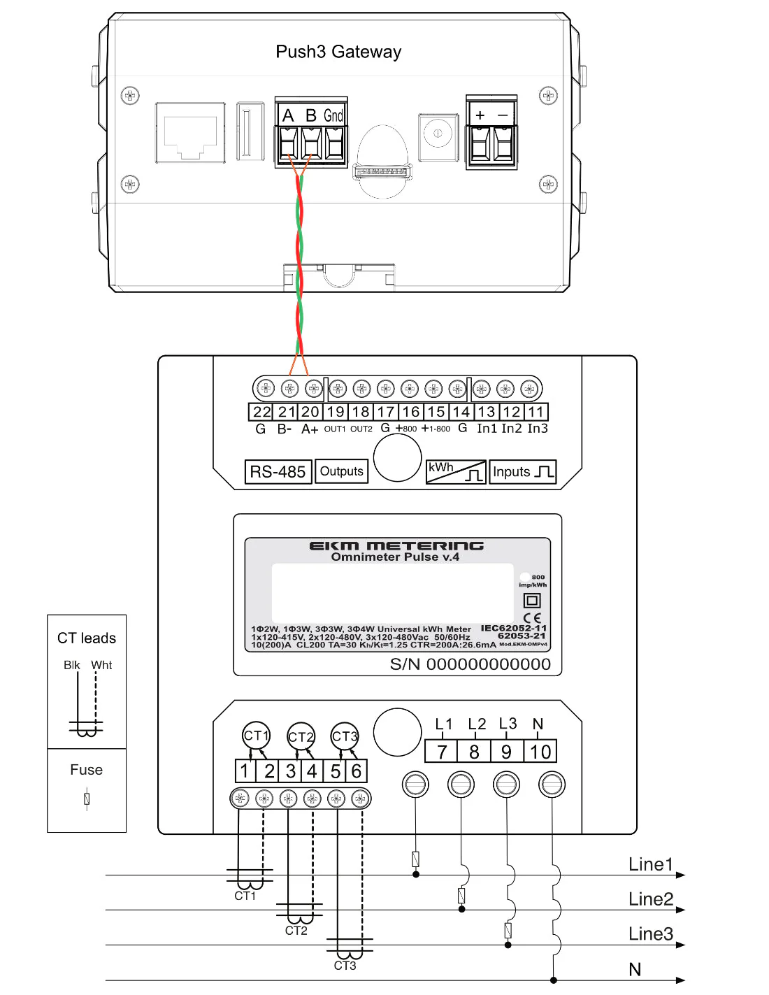EKM Omnimeter Pulse v.4 – Pulse Counting, Relay Controlling, Universal Smart Electric Meter - Image 10