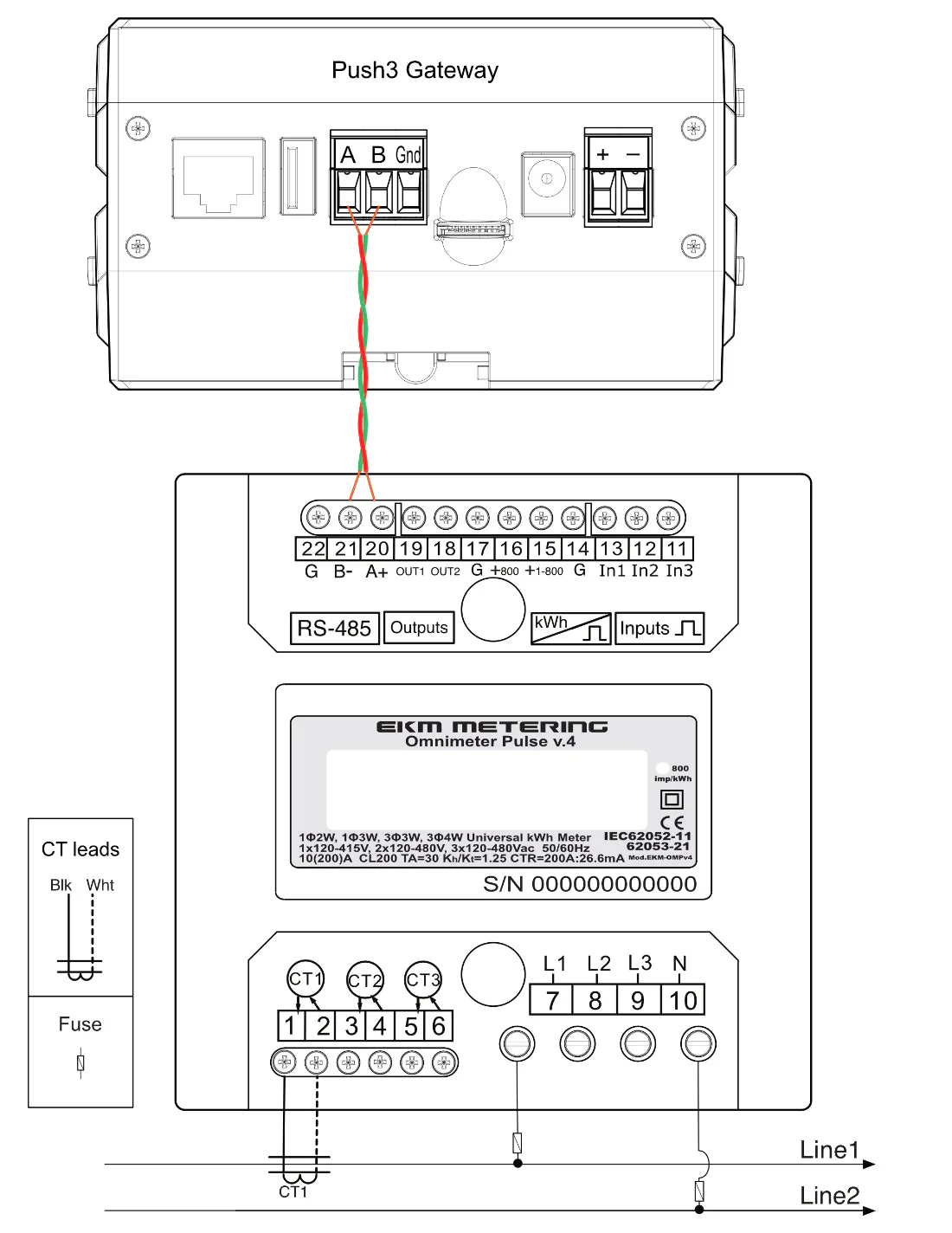 EKM Omnimeter Pulse v.4 – Pulse Counting, Relay Controlling, Universal Smart Electric Meter - Image 4